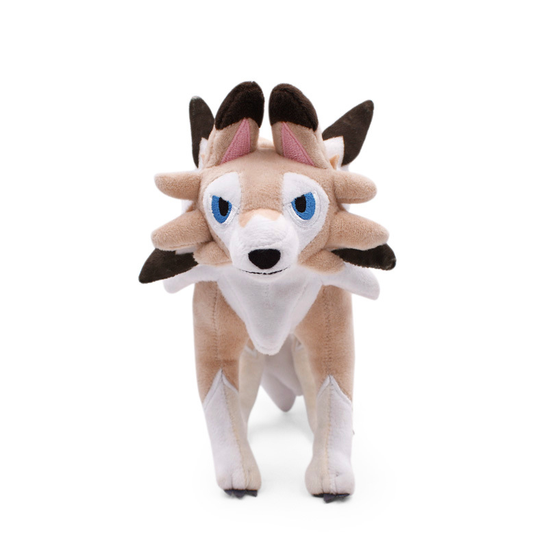 25-30 cm pokemon anime hình lycanroc người sói đồ chơi sang trọng búp bê giữ gối động vật nhồi bông mềm cho trẻ em quà tặng sinh nhật giáng sinh