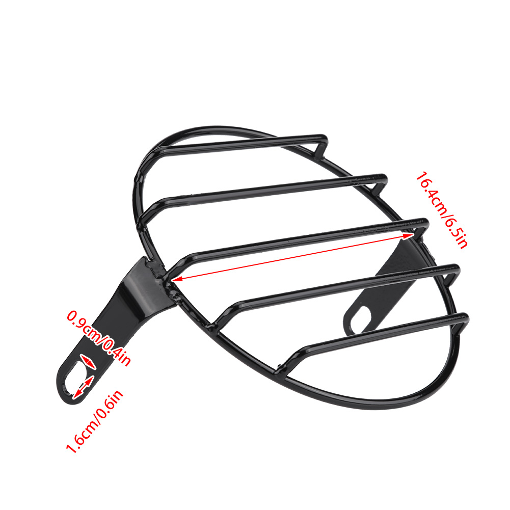 Có thể bán buôn Lưới Sắt Che Đèn Pha Moto Hình Tròn Chụp Đèn pha bên xe máy 6,5 inch cho xe Cruiser Chopper Cafe Racer Vermont055 Hàng giao ngay
