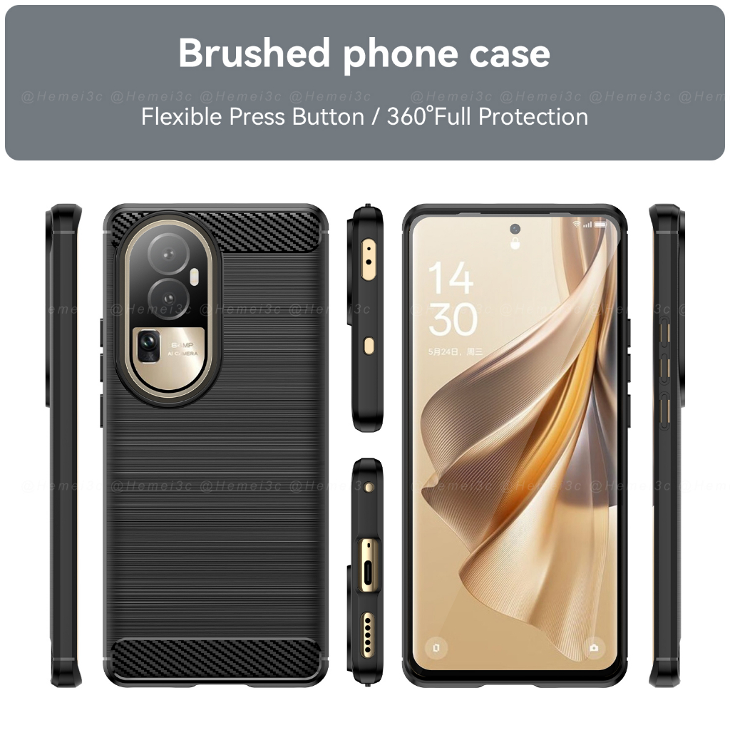 Đối với oppo reno 10 reno10 pro plus pro + 5g vỏ mềm tpu satin finish anti-drop phone case cover