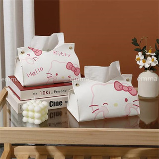 Phim hoạt hình dễ thương người giữ khăn giấy hello kitty trang chủ phòng khách khăn ăn bìa hộp đựng khăn giấy da