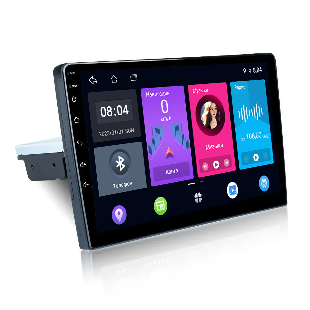 Máy Phát Đa Phương Tiện android 11 1 din autoradio 2g 32g 7 "/ 9" gps Kết Nối bluetooth gps
