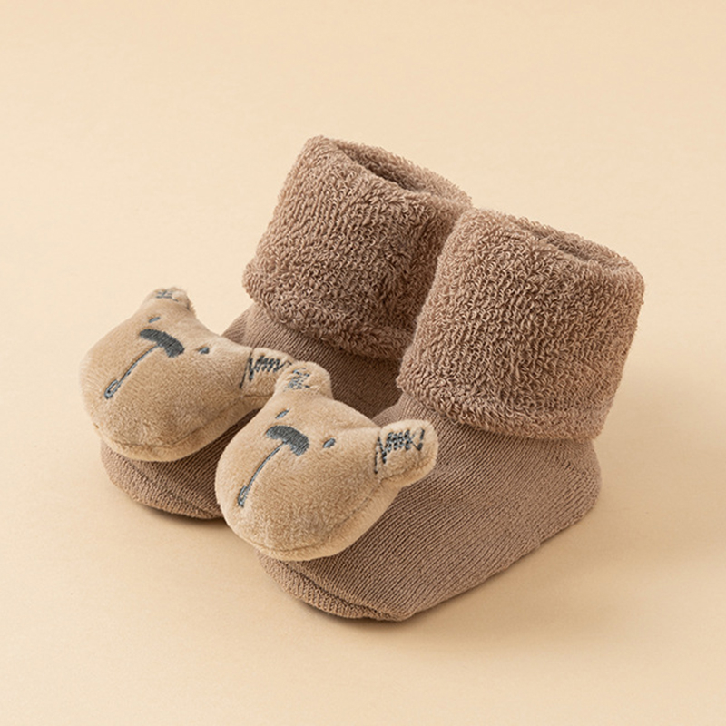 Vớ bông chải kỹ cho bé thoải mái chiều dài giữa-bê vớ lót sàn