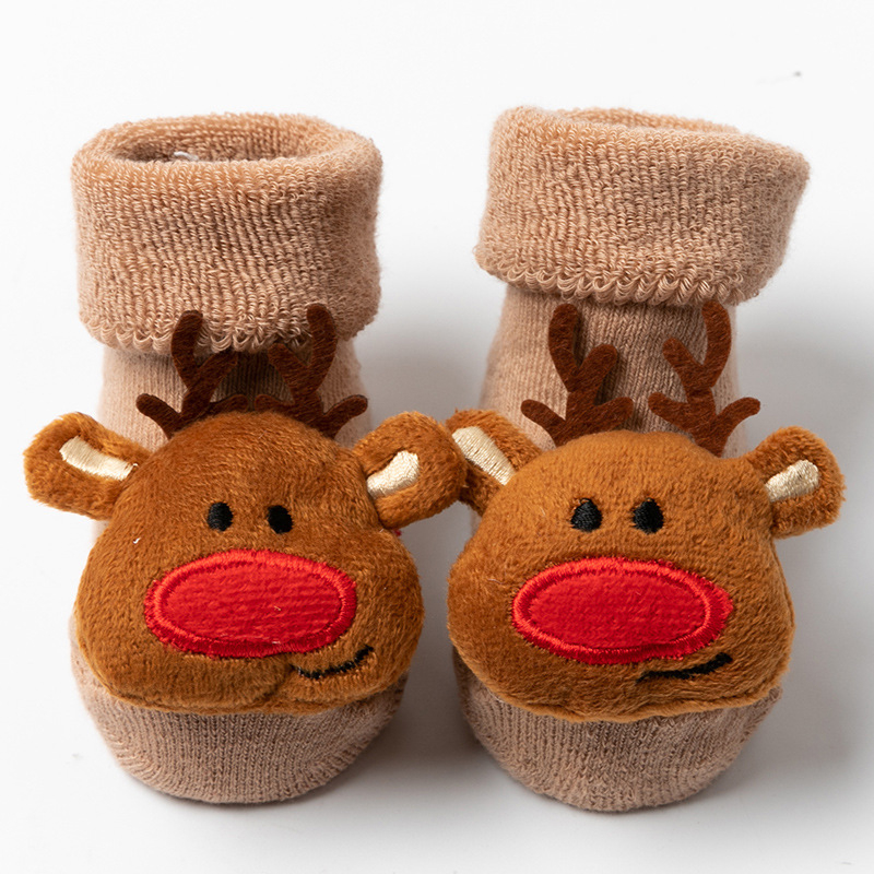 Vớ bông chải kỹ cho bé thoải mái chiều dài giữa-bê vớ lót sàn