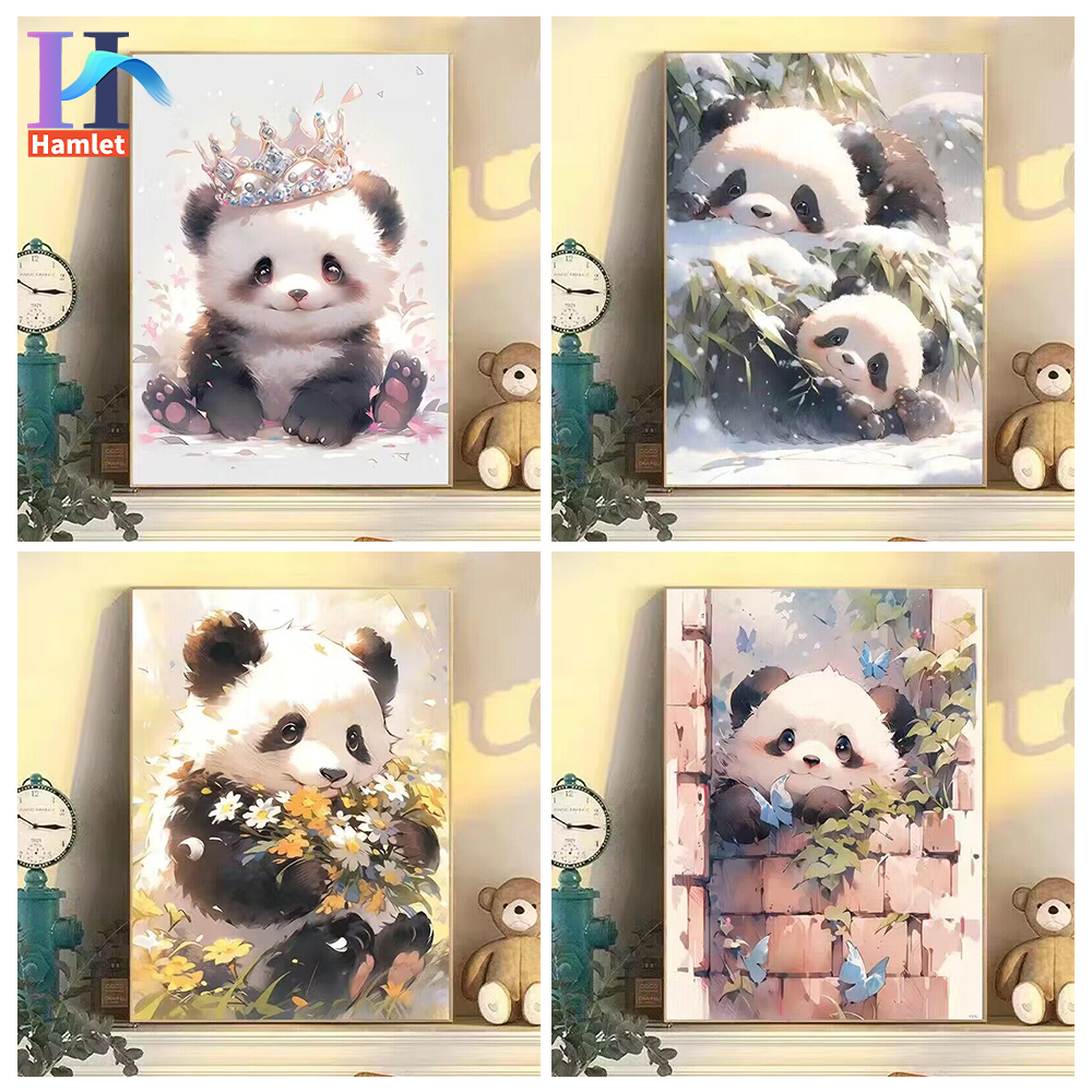 30*40cm sơn theo số/panda/sơn acrylic/sơn trang trí phòng khách