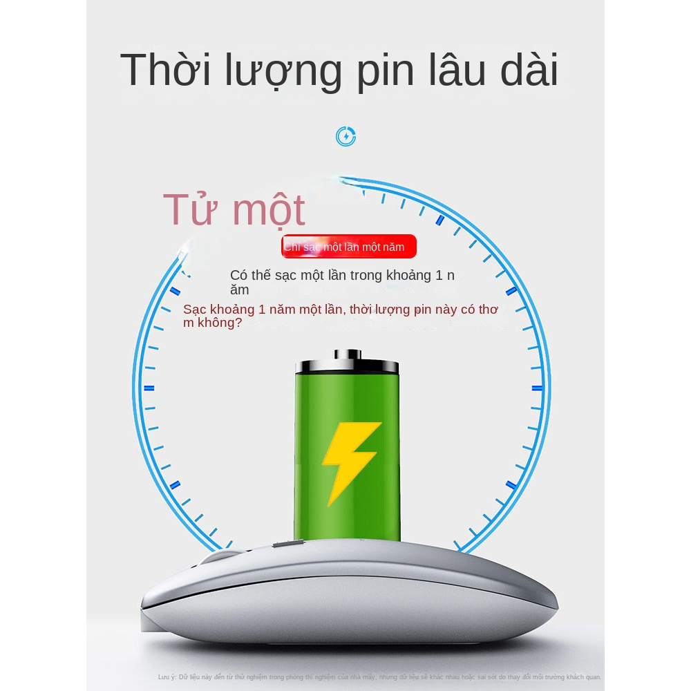 Chuột Bluetooth Không Dây Sạc Lại Không Gây Tiếng Ồn Cho Laptop ipad Huawei Dell