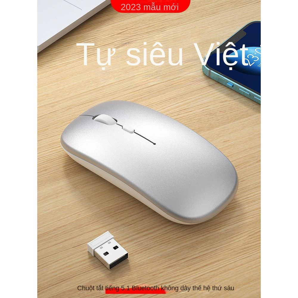 Chuột Bluetooth Không Dây Sạc Lại Không Gây Tiếng Ồn Cho Laptop ipad Huawei Dell