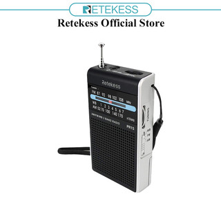 Đầu máy Radio RETEKESS PR15 FM AM NOAA kiểu dáng mini cầm tay có cảnh báo thời tiết chuyên dụng