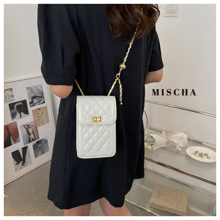 SUPERCUTE Túi Đeo Chéo Hình Vuông Nhỏ Đựng Điện Thoại Thời Trang Phong Cách Phương Tây