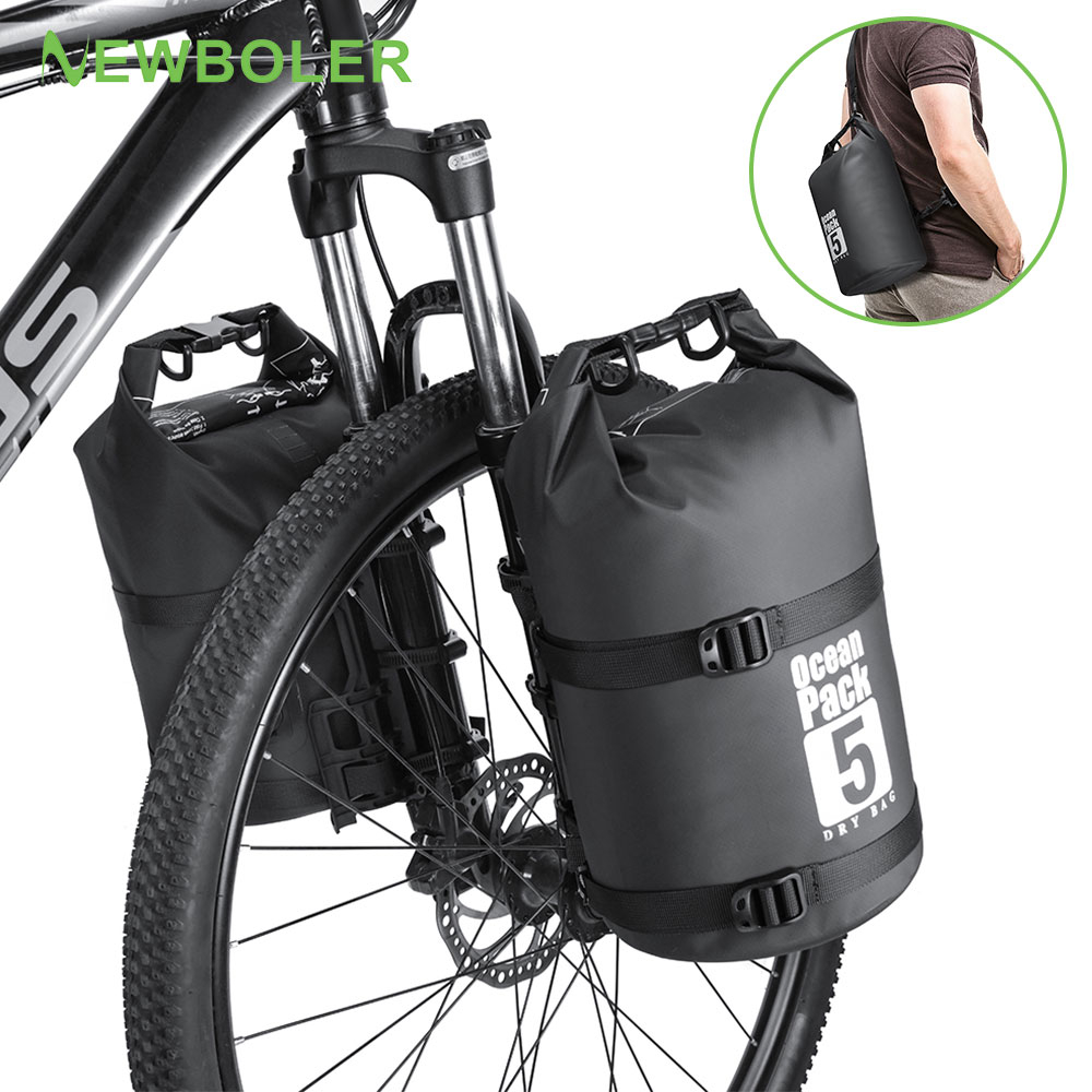 Túi đựng đồ dùng NEWBOLER chống thấm nước gắn phía trước xe đạp/ xe đạp điện 5l / 7l