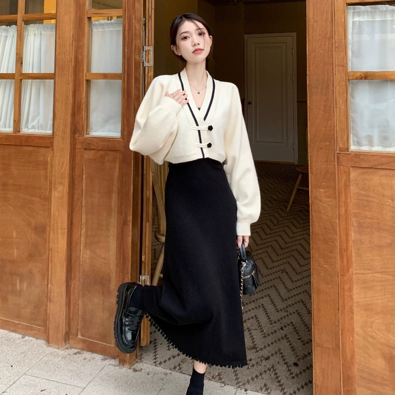 Áo len cardigan YEYA tay dài cổ V thời trang thu đông cho nữ