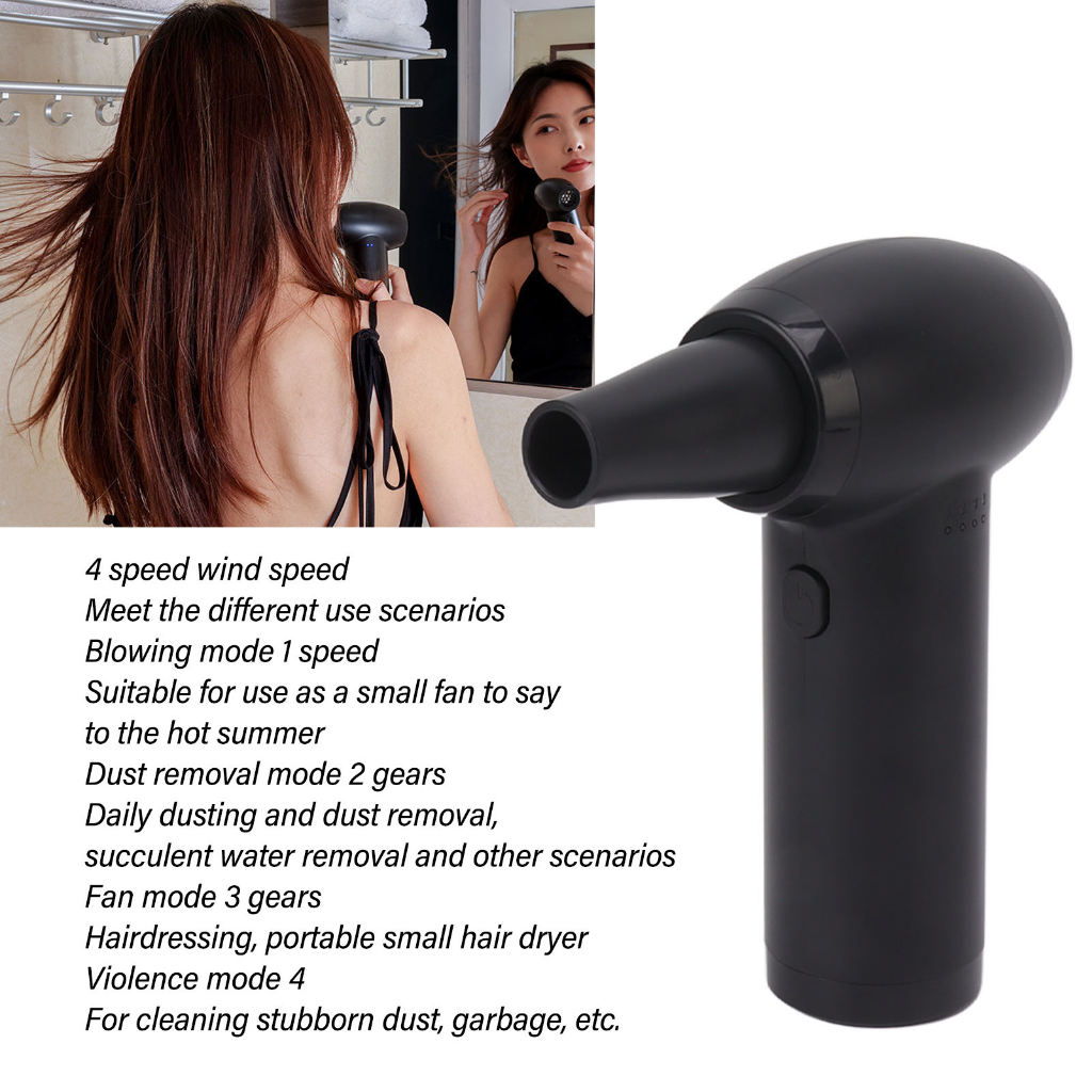 ▲130000RPM Mini Sạc Electric Air Duster Máy tính USB thổi bụi cầm tay công suất cao 6000mAh