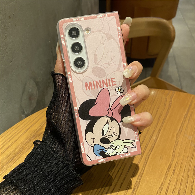 Vỏ điện thoại hoạt hình dễ thương cho samsung galaxy z fold 5 4 3 5g vỏ bảo vệ