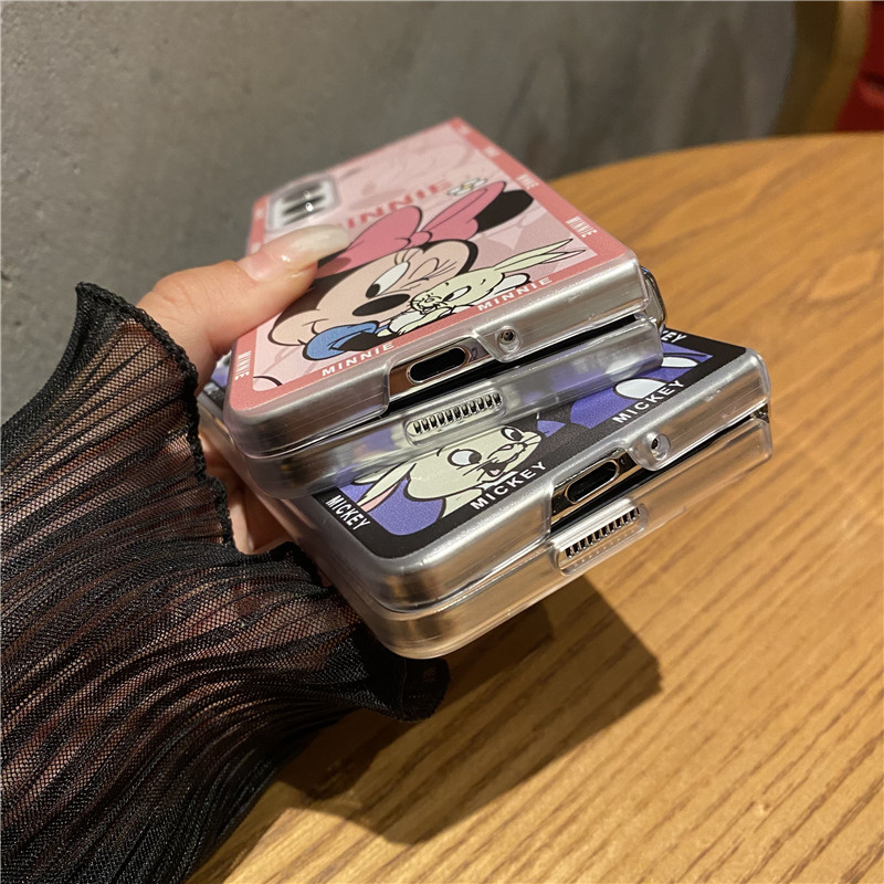 Vỏ điện thoại hoạt hình dễ thương cho samsung galaxy z fold 5 4 3 5g vỏ bảo vệ