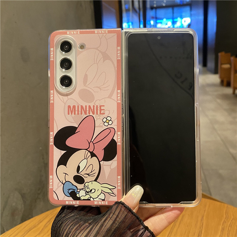 Vỏ điện thoại hoạt hình dễ thương cho samsung galaxy z fold 5 4 3 5g vỏ bảo vệ