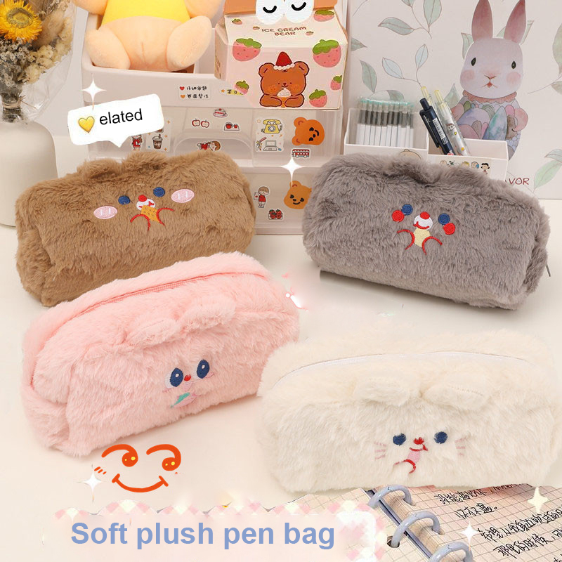 Thỏ Bé Gái Ba Lô Đi Học Nữ Công Suất Lớn Kawaii Lưng Mochila Hồng Nữ Bagpack Nylon Hoạt Hình Schoolbag