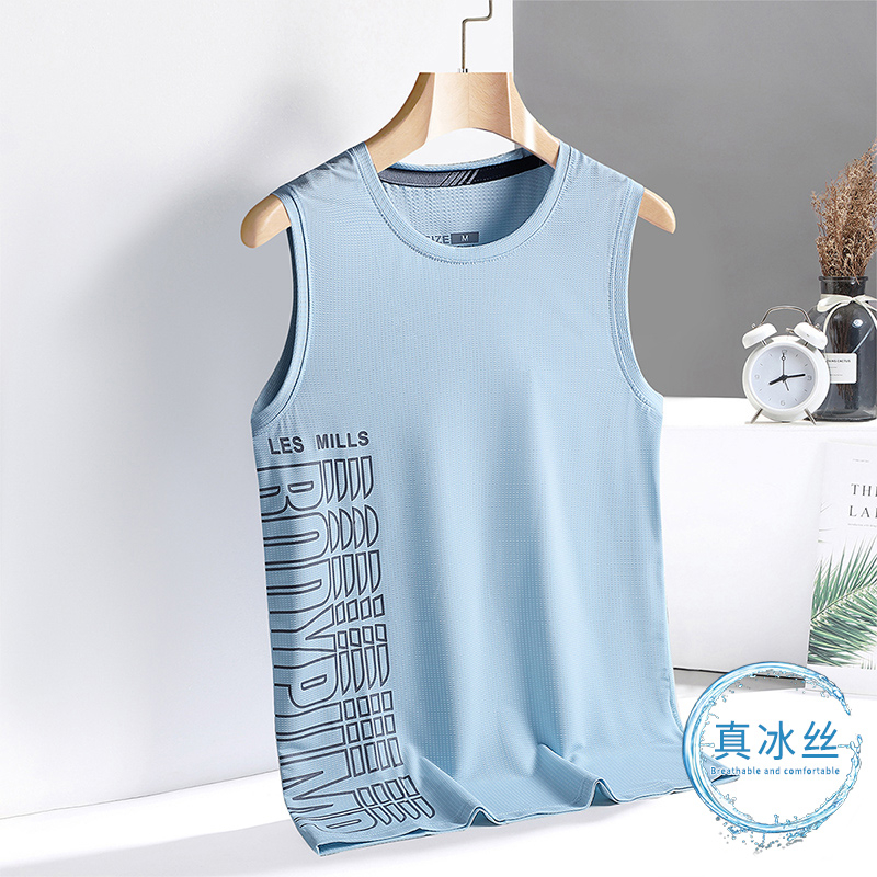 Áo vest nam tay ngắn cho mùa hè 2023 chắp vá màu xanh đen áo phông tập thể dục tank top tees quần áo thời trang oversize 3xl o cổ