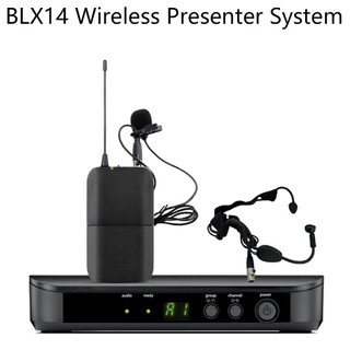 Shure blx14 blx4 blx1 hệ thống thuyết trình không dây kèm mic cài áo