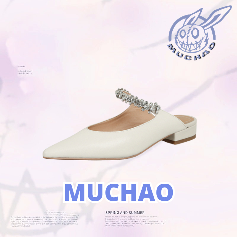 MUCHAO Dép Đế Bằng Chống Trượt Thời Trang Cho Nữ