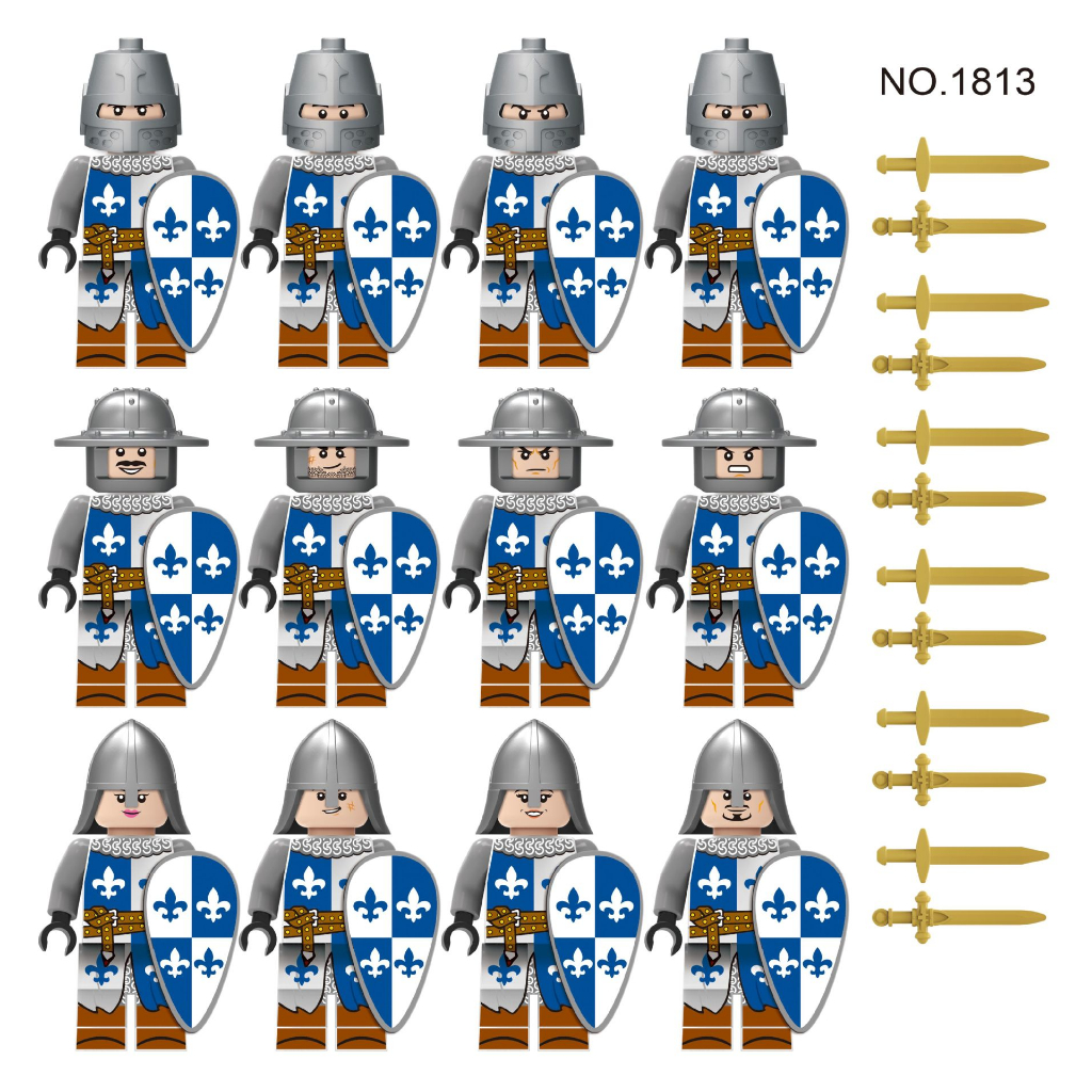 12 cái / bộ ancient soldiers mini figure building block toys 1813