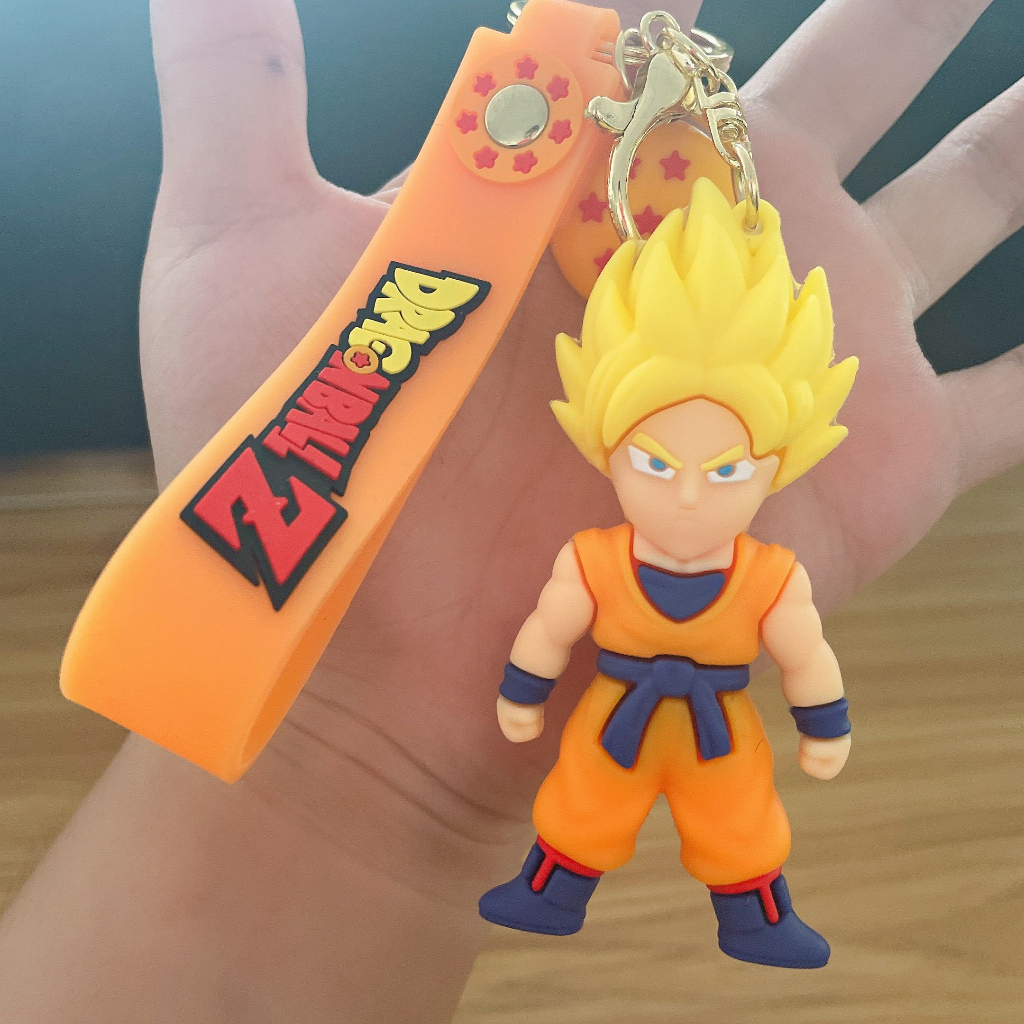 Anime dragon ball z hình vegeta iv krillin piccolo frieza trunks majin buu super saiyan keychain sáng tạo dễ thương goku đồ chơi búp bê xe hơi móc khóa mặt dây chuyền túi dễ thương phụ kiện trang trí