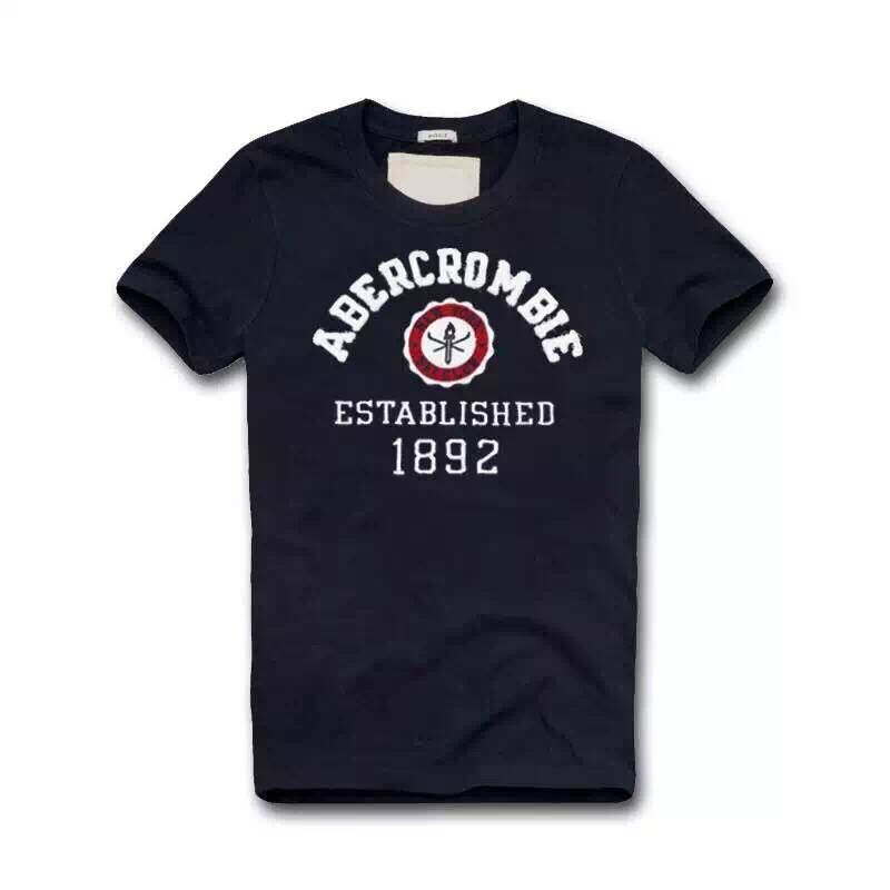 Abercrombie & fitch casual pure cotton home t-shirt american deer letter print half sleeve