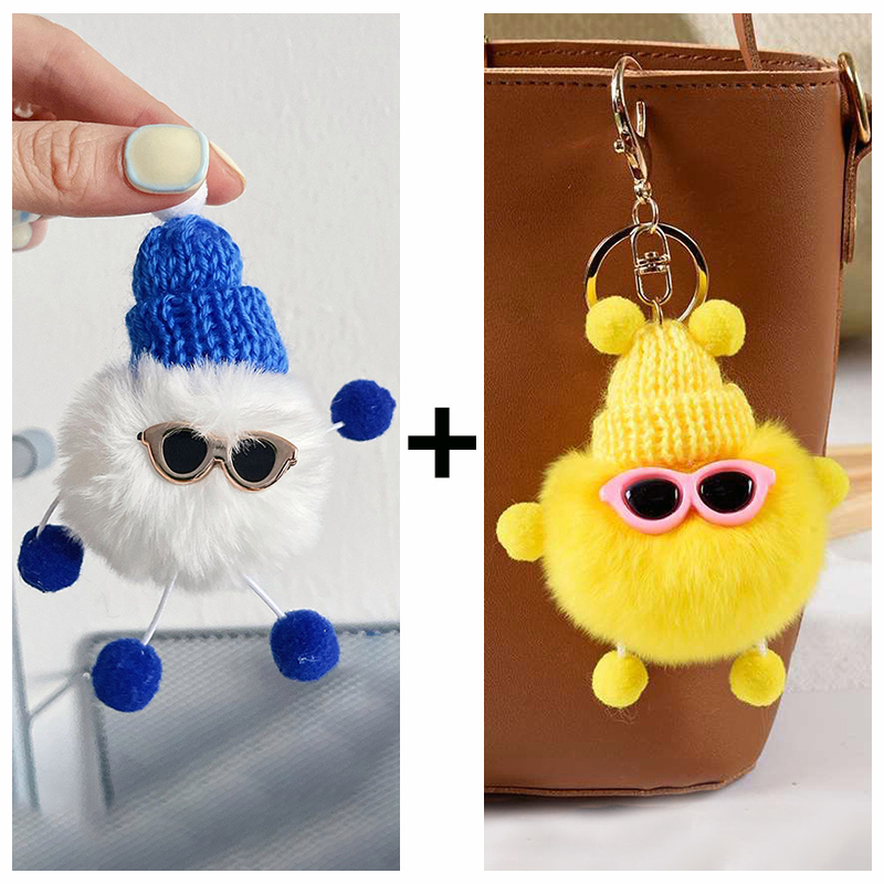 Móc Khóa Banh Xù Mini Dễ Thương