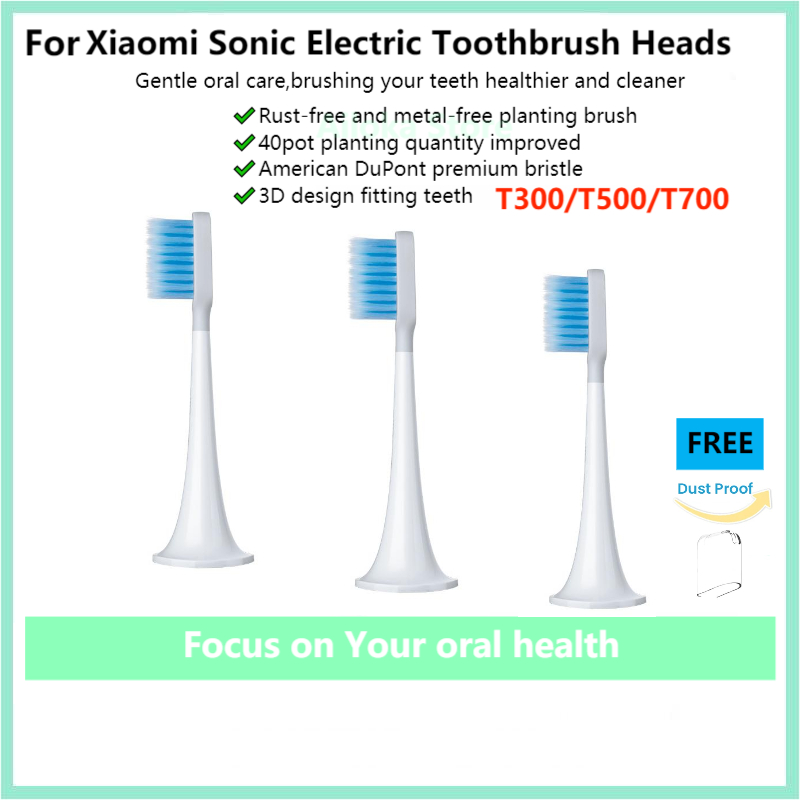 20 CÁI/Pack - Đầu Bàn Chải Đánh Răng Điện For Xiaomi Mijia T100 /T200 / T300 / T500 / T500C / T700 DDYST01SKS / MBS301 / MBS302 MES601 / MES602 / MES603