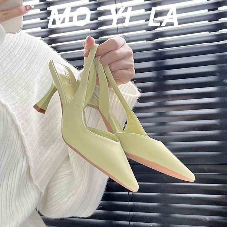 Giày Cao Gót Mũi Nhọn Thời Trang Mùa Xuân Mới Cho Nữ