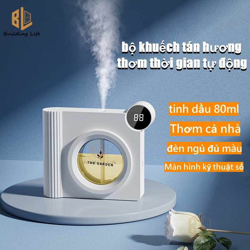 Máy xông hơi thông minh máy khuếch tán thời gian tự động có thể sạc lại màn hình kỹ thuật số long-lasting room nhà vệ sinh thơm trong nhà để loại bỏ mùi không khí trong lành