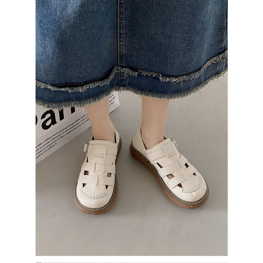 Giày Sandal Đế Dày Phong Cách Roman Thời Trang Mùa Hè 2023 Mới Cho Nữ