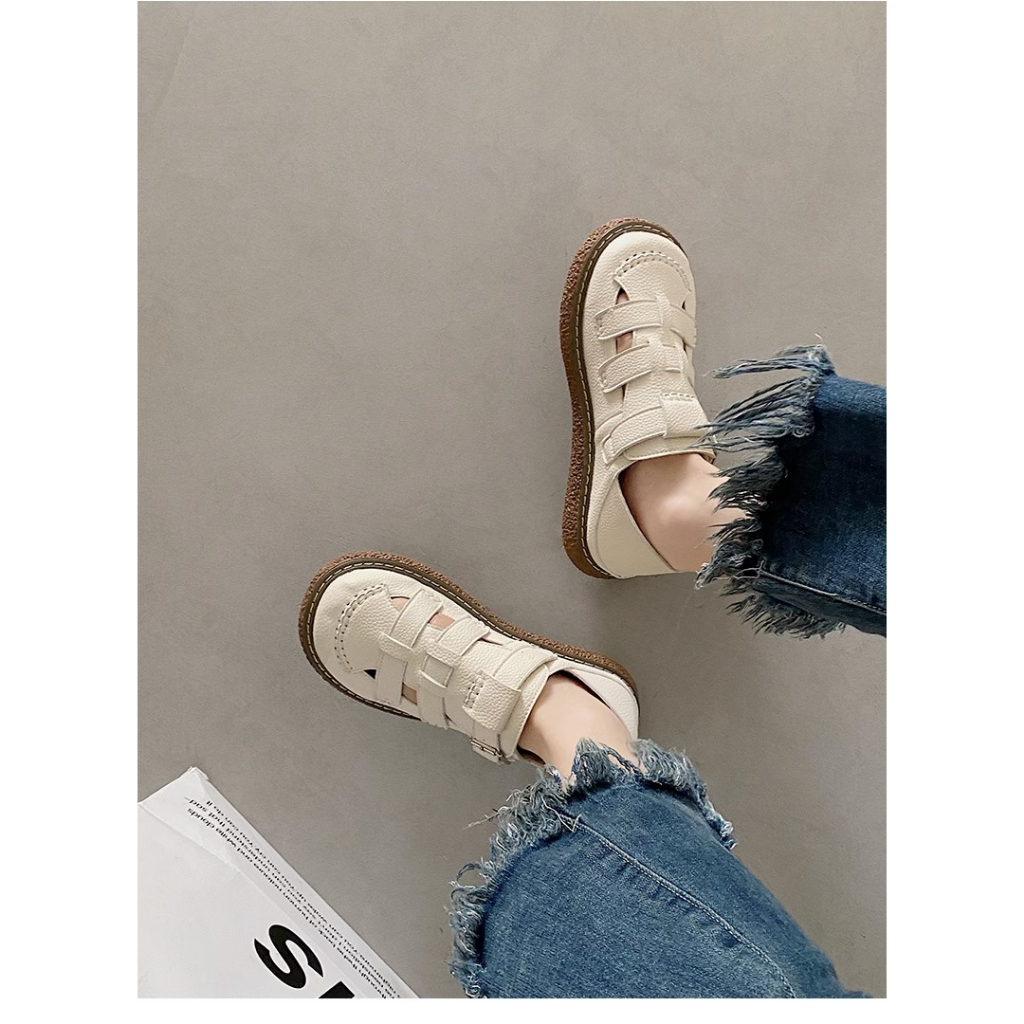 Giày Sandal Đế Dày Phong Cách Roman Thời Trang Mùa Hè 2023 Mới Cho Nữ