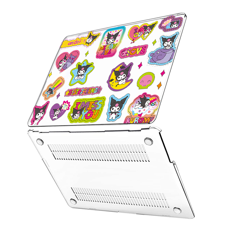 Hộp đựng in hoạt hình có nắp bàn phím cho macbook air 15 inch m2 a2941 air13.6 a2681 m1 air13 a2337 a2179 a1932 pro13 touch bar a1706 a2338 a2289 pro14 15 16 inch air11 12