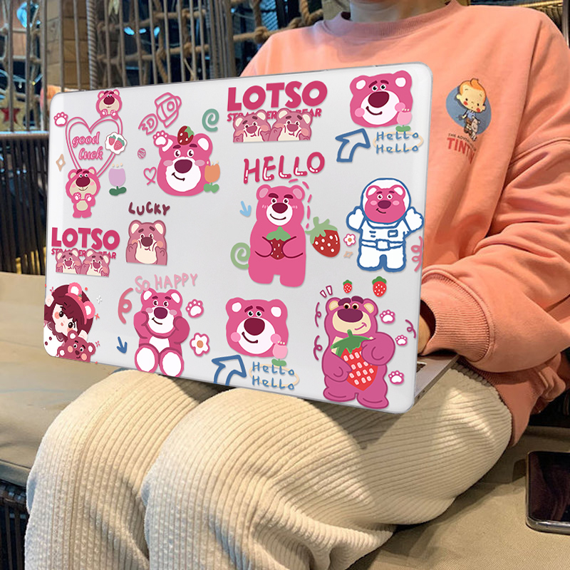 Hộp đựng in hoạt hình có nắp bàn phím cho macbook air 15 inch m2 a2941 air13.6 a2681 m1 air13 a2337 a2179 a1932 pro13 touch bar a1706 a2338 a2289 pro14 15 16 inch air11 12