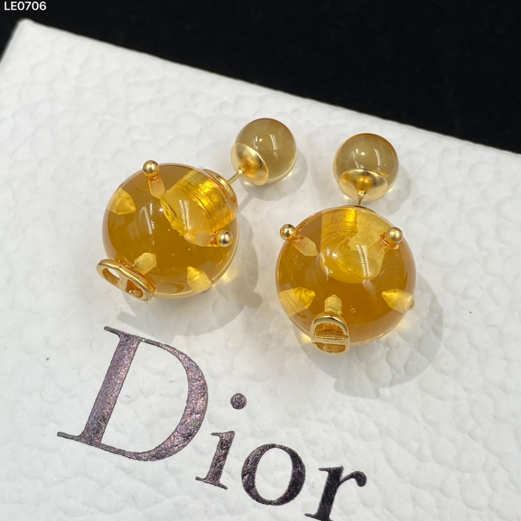 Dors bông tai pha lê vàng cho nữ cd bông tai không gây dị ứng