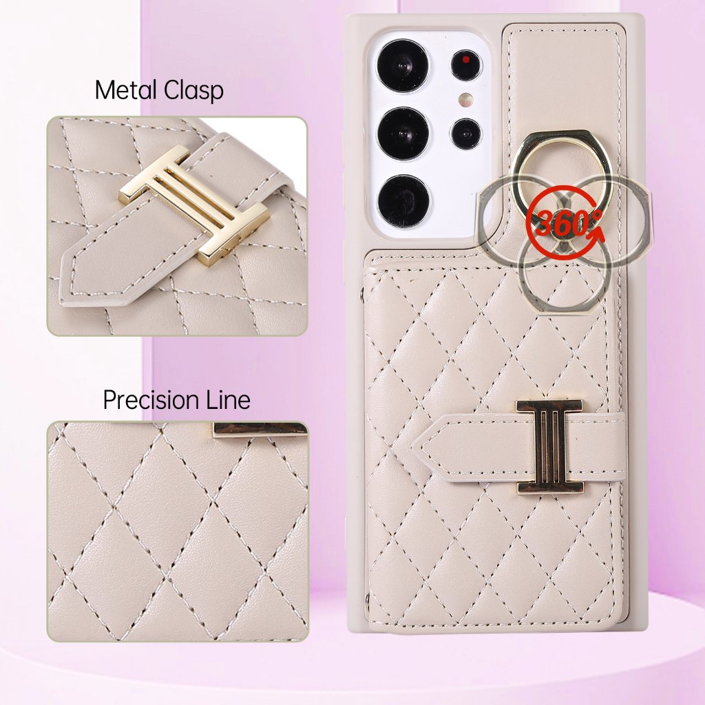 Ốp Điện Thoại Da Kèm Ngăn Đựng Thẻ Và Dây Đeo Chéo Cho Samsung Galaxy S23 Ultra S22 Plus S21 Plus S21 Ultra S20 FE S23 Plus