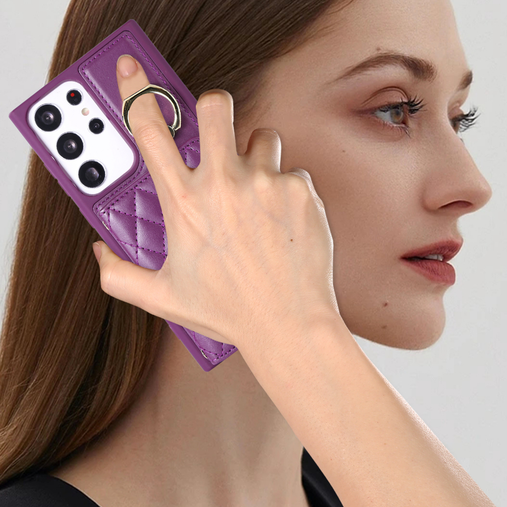 Ốp Điện Thoại Da Kèm Ngăn Đựng Thẻ Và Dây Đeo Chéo Cho Samsung S23 Ultra S22 Plus S21 FE S21 Ultra S20 Plus S23 Plus