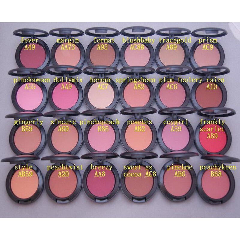 Phấn má hồng mac face blusher cosmetics makeup sheertone blush face powder nude rouge blusher palette bronzer cheek 6g face blush