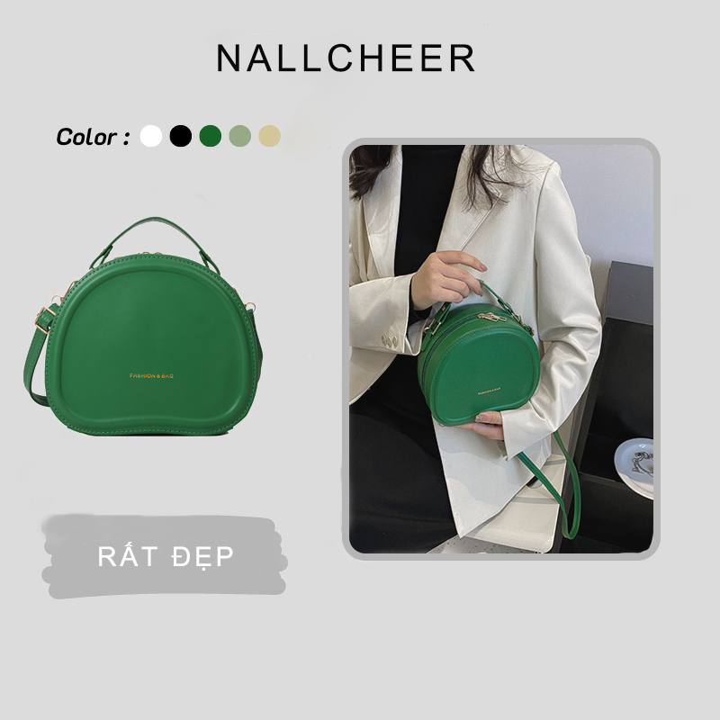 Túi đeo vai NALLCHEER dáng vuông nhỏ màu kẹo ngọt ngào dễ thương và đơn giản xu hướng mới phong cách Nhật Bản