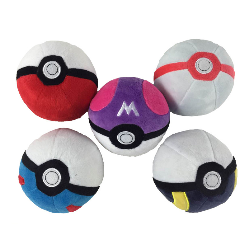 12 cm pokemon anime hình poke ball great ball master ball ultra ball đồ chơi sang trọng búp bê động vật nhồi bông mềm cho trẻ em quà tặng sinh nhật giáng sinh