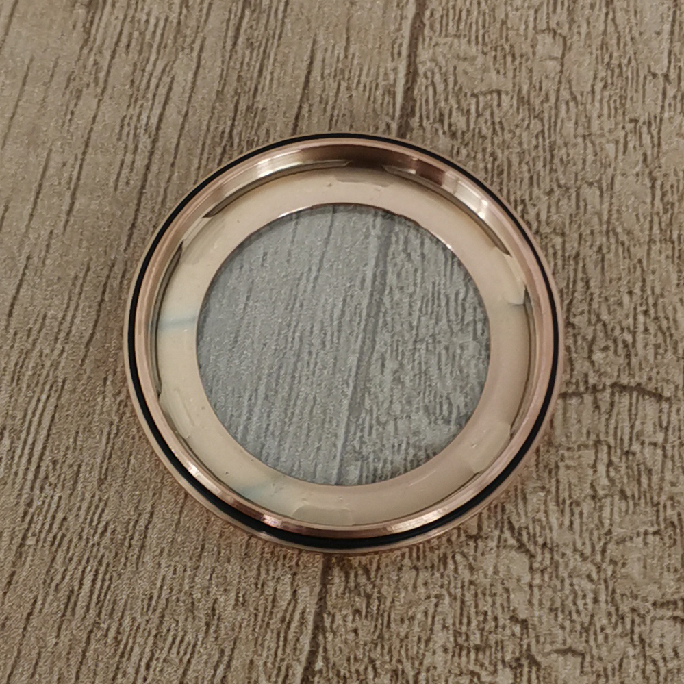 Vỏ đồng hồ 41mm kính sapphire dây đeo bằng vàng hồng cho phong trào nh35 / 364r