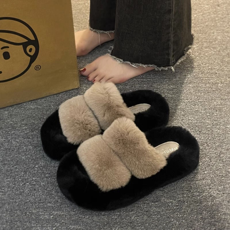 HHH Dép Lông Đế Dày 2023NEW mùa hè dép quai hậu Xinh Xắn 080106