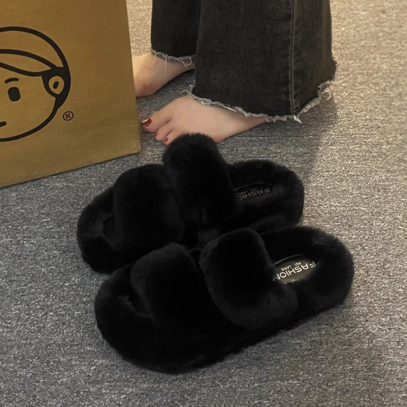 HHH Dép Lông Đế Dày 2023NEW mùa hè dép quai hậu Xinh Xắn 080106