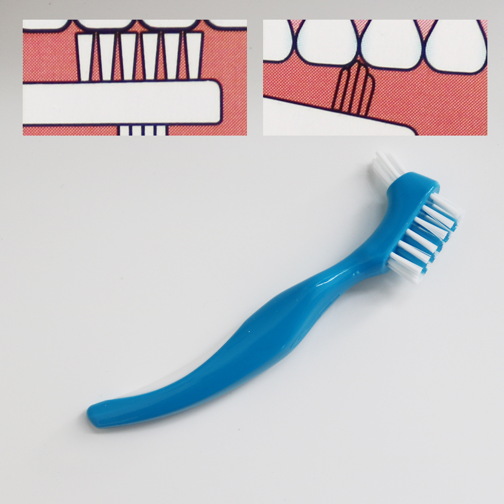 1 Bàn Chải Nha Khoa Làm Sạch Răng Miệng    1pcs Denture Cleaning Brush