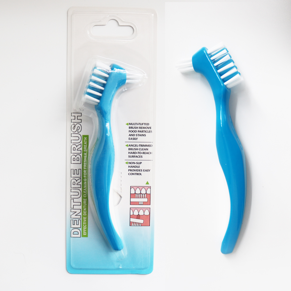 1 Bàn Chải Nha Khoa Làm Sạch Răng Miệng    1pcs Denture Cleaning Brush