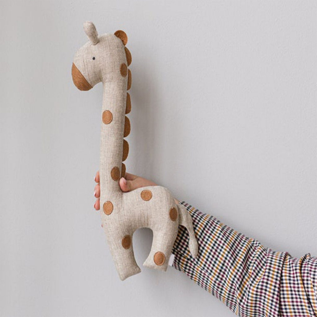 Thú bông vải organic Cho Bé - Đồ Chơi Nhồi Bông Vải Hoạt Hình hươu con gà vịt Dễ Thương Cho trẻ em - LUCKYBABY