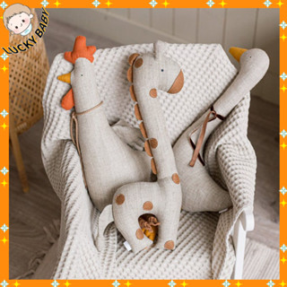 Thú bông vải organic Cho Bé - Đồ Chơi Nhồi Bông Vải Hoạt Hình hươu con gà vịt Dễ Thương Cho trẻ em - LUCKYBABY