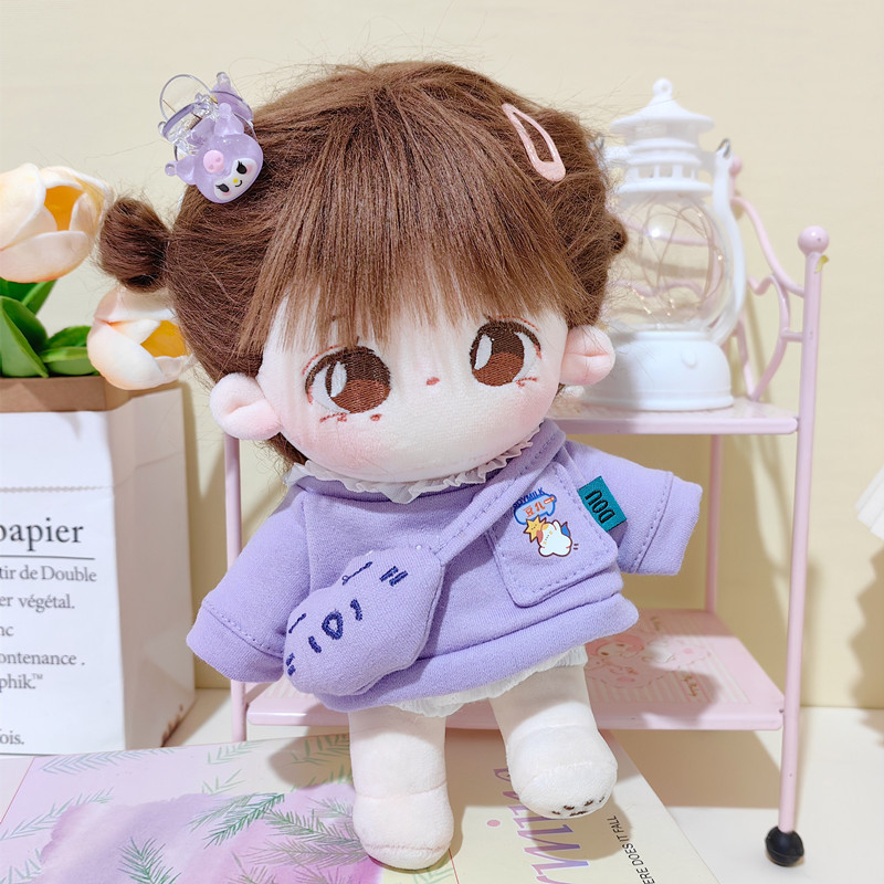 Phụ kiện búp bê thần tượng k-pop bộ quần áo búp bê 20cm kẹp tóc kuromi áo khoác màu tím  i-dle minnie yuqi twice tzuyu newjeans quà tặng người hâm mộ