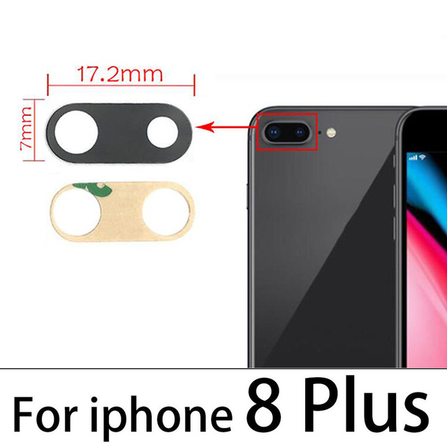 Kính camera sau mặt sau cho iphone 6 6s 7 8 plus x xr xs 11 12 13 14 pro max 12mini với miếng dán keo