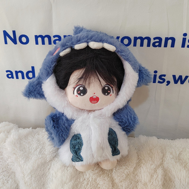 Phụ kiện búp bê thần tượng k-pop bộ quần áo búp bê 20cm áo khoác cá mập màu hồng áo khoác hoạt hình  i-dle twice tzuyu quần jean mới lisa jennie jisoo người hâm mộ quà tặng
