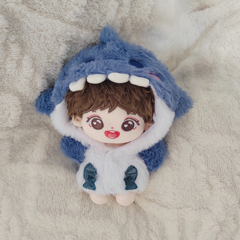 Phụ kiện búp bê thần tượng k-pop bộ quần áo búp bê 20cm áo khoác cá mập màu hồng áo khoác hoạt hình  i-dle twice tzuyu quần jean mới lisa jennie jisoo người hâm mộ quà tặng